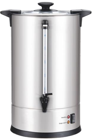 LOUIS TELLIER - Percolateur à café professionnel - Capacité 13,2 L - 100 tasses - INOX - Filtre en inox - Robinet anti-gouttes