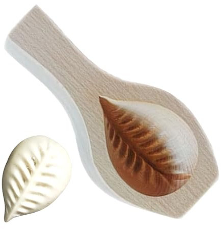 Kakskärare, kakskärare, månkakform, handpressat trä bakform dumpling form