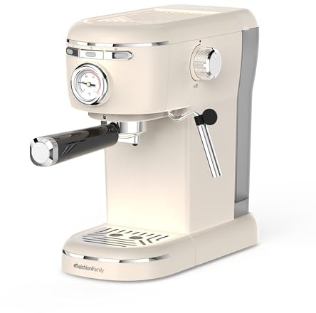 Aromatica Plus Macchina da Caffè Espresso 3 in 1 | Compatibile con Cialde E.S.E., Capsule e Caffè in Polvere | 15 Bar, Serbatoio 1,2L, Montalatte Manuale per Cappuccino