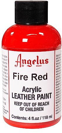 Angelus Leather Paint 4 Oz Fire Red
