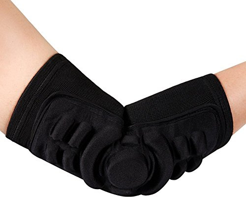Adulti gomito braccio per schiena, con imbottitura in gel compressione gomito braccio maniche guardia braccio caldo – per sport Rollerblade, equitazione, crossfit, basket