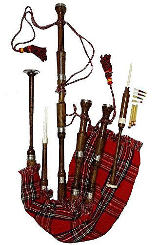 TC Highland Dudelsack Palisander Silber Zwinge / Schottischer Dudelsack