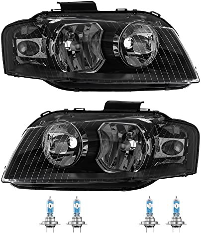 Eisenfels 70799315 Ensemble de phares droit et gauche + ampoule H7 Night Breaker compatible avec A3 8P1