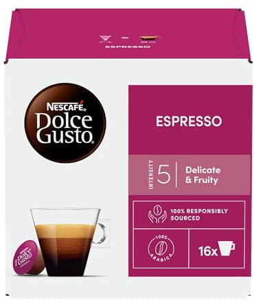 Nescafé Dolce Gusto Espresso Coffee Pods, 16 Capsules (16 Servings)