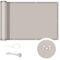 COOL AREA Balkon Sichtschutz 120x300cm Balkonverkleidung UV-Schutz PES Balkonabdeckung wetterfester mit Kabelbinder,Schutz vor neugierigen Blicken,Taupe