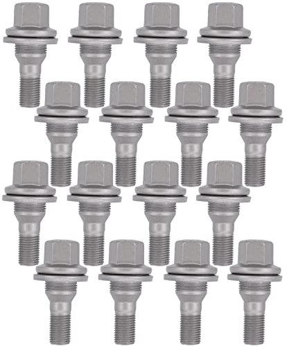 Radbolzen Radschrauben Radschraube M12x1,25 Radbefestigung Felgenbefestigung Kegelbund SW17 Hinterachse Vorderachse silber für C4 Grand Picasso Cactus Coupe C3 C5 C2 C6 DS3 DS 4 Berlingo C-Elysee