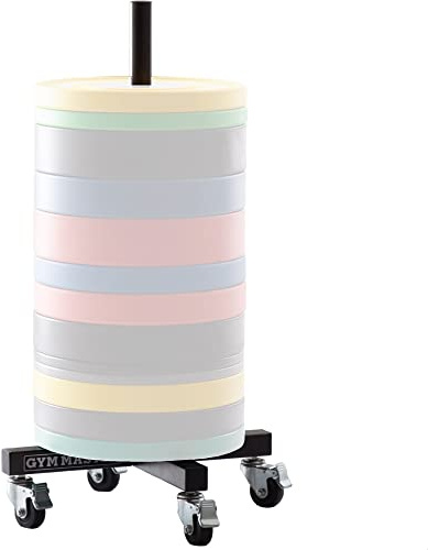 GYM MASTER Olympic Bumper Plate Storage Stacker Trolley