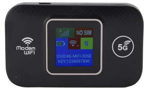 4G LTE WiFi Mobile Hotspot, USB Wireless Router with SIM Card Slot, Up to 300Mbps, Sharing Up to 10 Devices, Portable WiFi Router for Home, Travel, Business, Europe