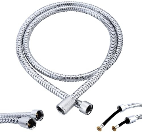 gcbcrit 59 Shower Hose Replacement for Grohe 28143001 Relexaflex, Chrome