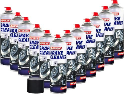 Alfacare Bremsenreiniger Spray für Auto, schnell wirkender Entfetter & Schutz für Bremsen, Kupplung, Motorteile.Verlängert die Bremsenlebensdauer & verbessert die Leistung. 500ml Dosen. - 12pack