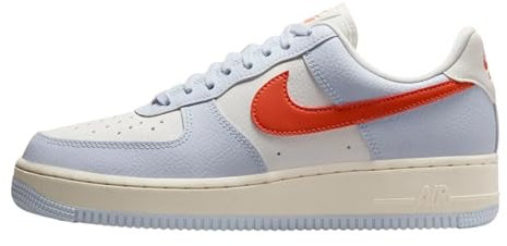 Nike Damen WMNS AIR Force 1 '07 Sneaker, Fußball, Grau, Vintage, Koralle, Blasses Elfenbein, 39 EU