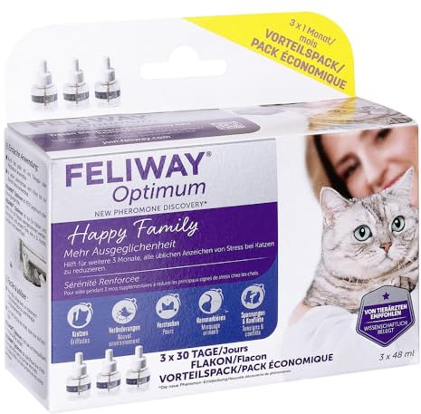 Feliway Optimum Nachfüllpackung lsg.f.vern.katzen Vorteilsp. 3X48 ml
