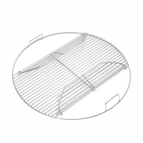 BBQ-Yummy 54.6cm Rund Grillrost für Weber 57CM Holzkohlegrills, Grillrost Ersatzteil für Weber One-Touch Performer und Bar-B-Kettle Serie, Rost ersatzteile für Weber 7436 Zubehör