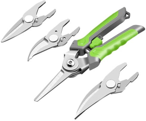 Tijeras de jardín, cortaúd de jardinería | Tijeras de plantas de servicio pesado - Piceras de las podas de jardín Tijeras de floristería con agarre antideslizante, tijeras de flores para planta