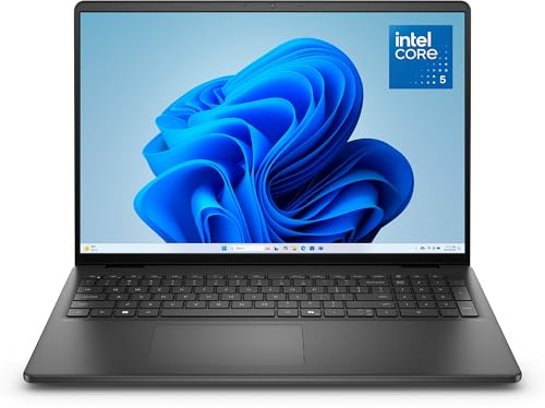 Dell 16 Laptop DC16250-16 Inch FHD+ 16:10 (1920x1200), Intel Core 5 Series 1 Processor, Intel UHD Graphics, 16GB DDR5 RAM, 512GB SSD, Windows 11 Home, QWERTZ Keyboard, Fingerprint Sensor - Black