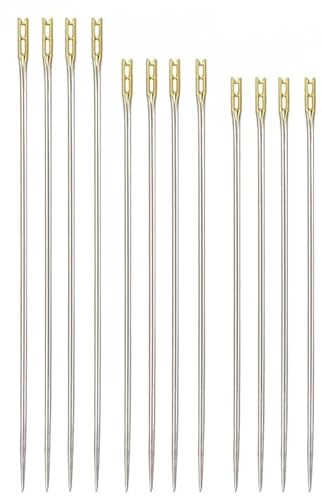 Set de Agujas de Coser de Enhebrado Fácil (24 Unidades) con Estuche Magnético, autoenhebrables por arriba, varios tamaños, para Costura y manualidades, vista cansada y personas mayores