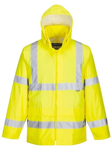 Portwest H440 Herren Leichte Wasserdichte Hi-Vis Regenjacke Gelb, XL