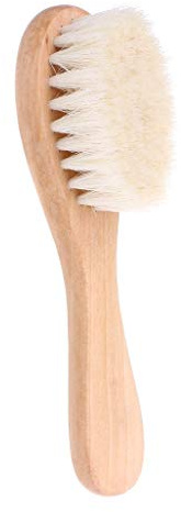 Ogquaton Premium Mango Poignée En Bois Brosse Bébé Brosse À Cheveux Nouveau-né Brosse À Cheveux Toddler Peigne Masseur De Tête Pratique