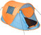 tectake 800213 Pop-Up Wurfzelt für 2 Personen, Inkl. Spannseile, Heringe und Praktischer Tragetasche - Diverse Farben (Blau-Orange | Nr. 401674)
