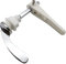 LRMYS Chrome Plated Replacement Toilet Tank Handle, Universal Fit Metal Toilet Flush Lever WC Cistern Repair Handle Rod Kit, Silver 1 Pack
