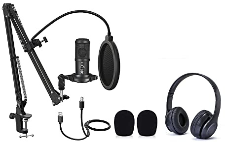 MyStudio Podcast Kit komplett utrustning inklusive mikrofon och hörlurar