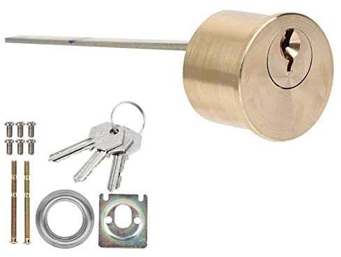Núcleo de Cerradura Mecánica, Cerradura de Seguridad de Cobre Mecánica Cilindro de Cerradura Redonda Antirrobo de Alta Precisión para Puertas de Seguridad de Hierro Y Madera para Entrada de