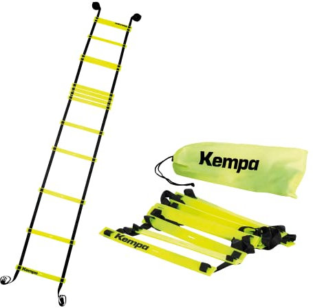 Kempa Koordination Ladder trainingsset, Neongelb/Schwarz (Multicolor), Einheitsgröße