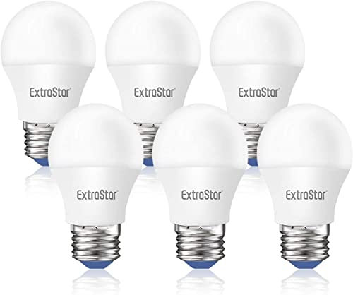 EXTRASTAR Bombillas LED 6W E27 G45, 510 Lúmen, Luz Cálida 3000K, No Regulable, 6Pcs