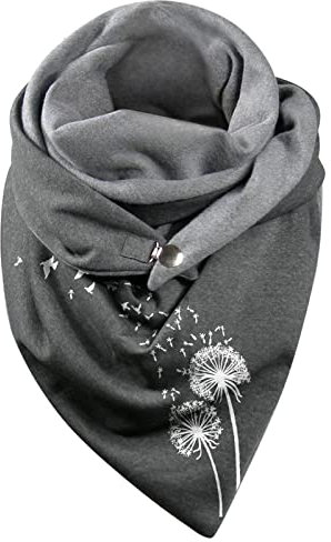 Dorjuli Frauen Schal Mit Knöpfen Elegant Klassischer Winterschal Baumwollschal Kaschmir-Schal mit Button Kuschelschal Flauschig Muslim Schale Ein Weicher Schal als Geschenk für Weihnachts