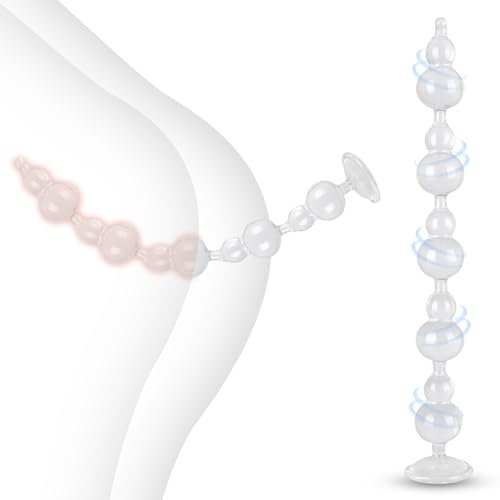 Ultralang Analplug Dildos Analkette mit 10 Analkugeln Anal Beads,Riesen Dildo Buttplug Analspielzeuge,Analplug für Männer Frauen Anfänger,Anal Dildo Anal Plug Masturbator,Analdilos Herren (S)