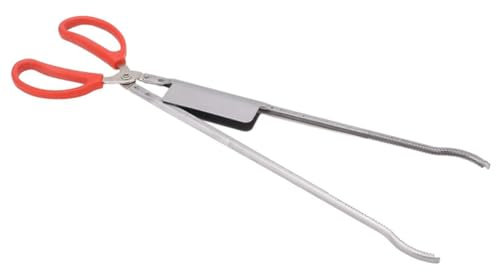 Ciieeo Stainless Steel Lobster Tong and Crab Clamp Bent Head, Anti-Slip Fishing Tool for Catching EEL and Seafood, Sturdy Kitchen Tong for Coastal and Outdoor Use