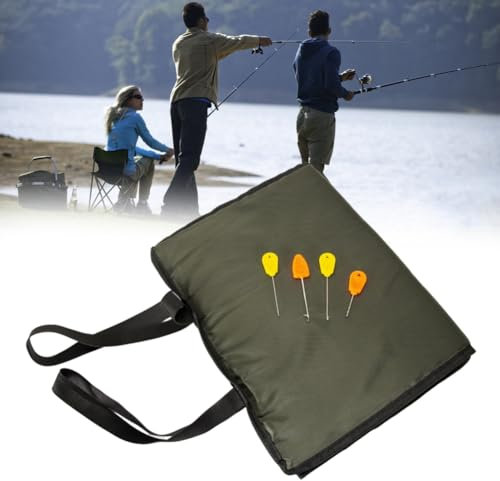 Foldable Fishing Unhooking Mat Secure with Elastic Transport Belt for fishermen of all levels With Baiting Needle Fishing Tool 80 ×35 ×1cm
