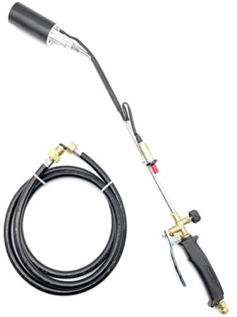 Xbsduih Linterna portátil para malas hierbas con quemador de propano para cubiertas de madera para caminos nevados