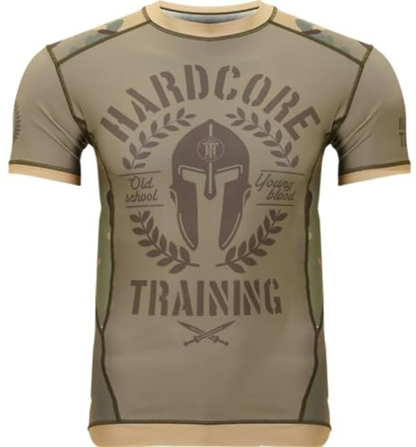 Hardcore Training Rashguard Homme Compression Manches Longues MMA | Maillot Sport, Gym, Fitness, Boxe, Muay Thai, Jiu Jitsu, Entraînement, Léger