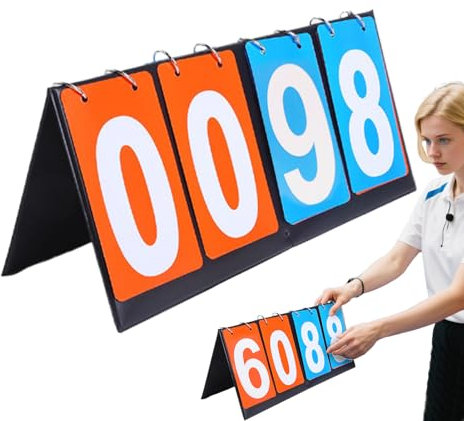Generisch Basketball Anzeigetafel - Kinder Punktestand-Tafel - 4-Stellige Multifunktions-Zähltafel für Sportspiele Schulturniere Tischtennis Basketball