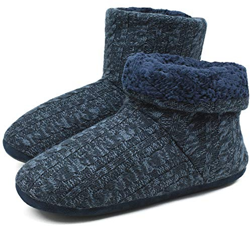 COFACE Pantofole Stivaletto Uomo Ciabatte Interni Antiscivolo Comode Pantofola Invernali Calde Scarpe da Casa per Uomo Taglie 44
