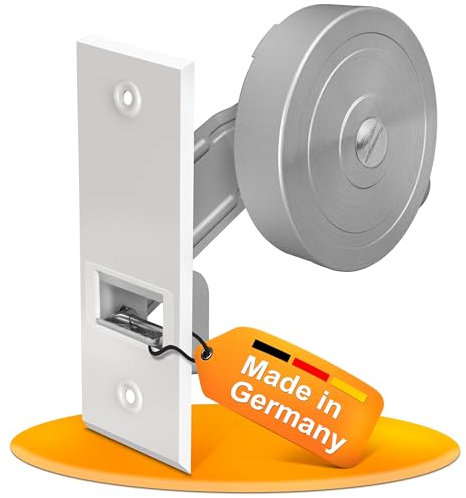 MEISTERBAU - Rolladen Gurtwickler Unterputz [Made in Germany]- Rollladen Aufwickler mit Abdeckung - Rollo Gurtwickler für Rolladengurt 23mm[ohne Gurt]