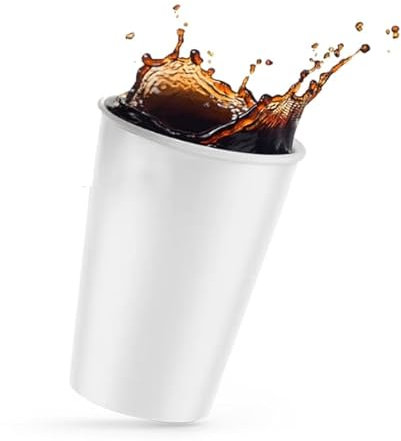 IMTINA Vasos de Papel Ecológicos, Compostables, Biodegradables y Desechables, Apto para Bebidas Calientes y Frías, Ideal para Café, Agua y Eventos, Capacidad 7oz 200ml, 1000 Unidades