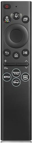 Télécommande pour Samsung TV Remote Control, compatible avec tous Samsung Smart UHD, OLED, QNED, Frame Series TVs avec fonction vocale