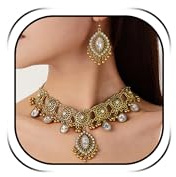 Peraca Cris Jhumkas Indian Earrings Long Dangling Traditional Jewelry Set for Women Wedding Party Gift Accessories
