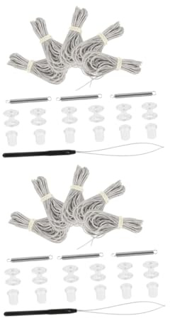 PartyKindom 2sets Kit Riparazione per Tende Plissettate per Camper Accessori Boccole e Supporti Ferramenta per Tende da Sole per Camper e Roulotte