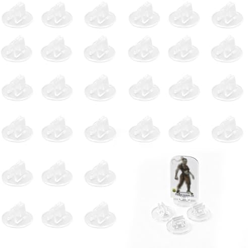 JYNXOR 30 Pezzi Supporti per Carte in Acrilico, Supporti per Cartelli da Tavolo Trasparenti, Portacarte per Pezzi di Giochi in Plastica, Portafoto, per Feste, Ristoranti, Matrimoni, Banchetti