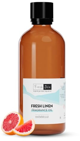 freshskin beauty ltd | 50ml Fresh Linen Fragrance Oil - Candles, Bath Bombs, Soap Making, Reed Diffusers & Wax Melts - Cosmetic Grade - Vegan Friendly - A Rich, Complex, & Long Lasting Scent!