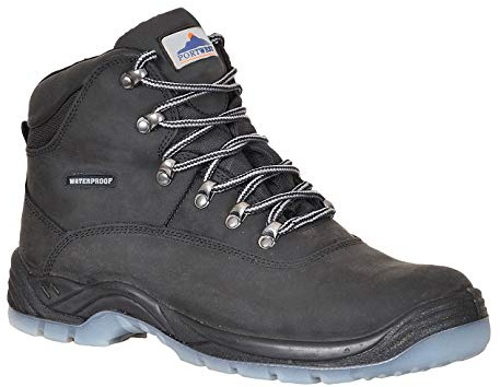 Portwest FW57BKR41 Steelite All Weather Boot, S3 WR, Regular, Size: 41/8, Black