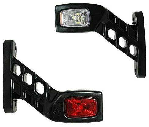 2x Recovery Side Outline Marker Lights 24V Trailer Truck Caravan Chassis Motorhome orange white red