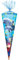 alles-meine.de GmbH 3-D Glitzer Effekt ! - Schultüte - Delfinfamilie/Fische - 85 cm / 12 eckig - Organza Abschluß - Zuckertüte - mit/ohne Kunststoff Spitze - für Mädche..