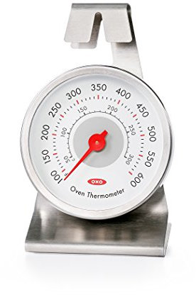 Oxo Good Grips 11133600 mlnyk précis en acier inoxydable Four Thermomètre, Silver, 4.826 x 12.065 x 20.066 cm