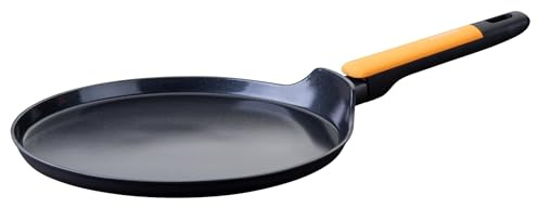 Fackelmann Mjuk crêpepanna – Ø 28 cm tillverkad av smitt aluminium, med Greblon CK2 keramisk beläggning, mjukt handtag, rengöring för hand