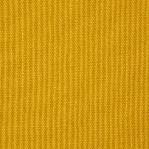 HOMESCAPES Robuster Baumwollstoff Meterware einfarbig Senfgelb 150 cm breit, senfgelber Stoff zum Nähen, Dekostoff uni, Stoff 100% Baumwolle Oeko-Tex