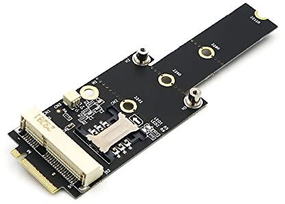 Mini PCI-E to M.2(NGFF) Key M Adapter with SIM Card Slot